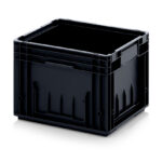 Container din plastic pentru industria auto cu proprietati ignifuge, 400x300x280 mm, ESD RL-KLT 4080