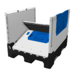 Collapsible plastic pallet box/ container FLC1210-2501
