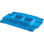 Lid for stackable plastic container VDA C-KLT D43
