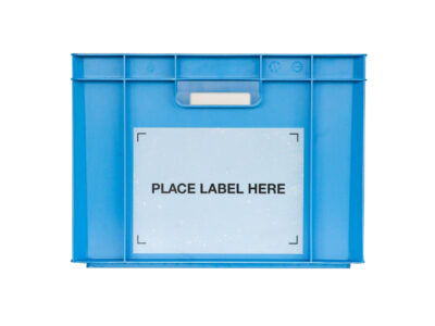 Permanent self-adhesive label holders for self adhesive labels