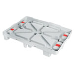 Plastic pallet PL1208-0222 for transporting and storing goods