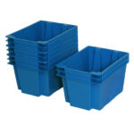 Stackable nestable plastic container or box SN4325-1205
