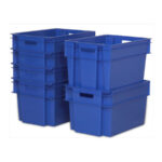Stackable nestable plastic container or box SN5331-1201