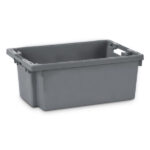 Stackable nestable plastic container or box SN6425-1507