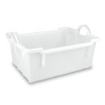 Stackable nestable plastic container or box SN6432-1502