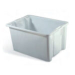 Stackable nestable plastic container or box SN6434-2202