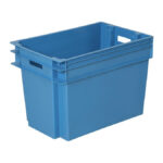 Stackable nestable plastic container or box SN6442-1204