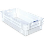 Stackable nestable plastic container or box SNL8420-1512