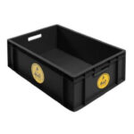 Stackable plastic box or container ESD ST6412-0208