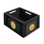 Stackable plastic box or container ESD ST8624-0223
