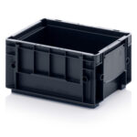 Stackable plastic container or bin vda esd r-klt 3215