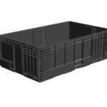 Stackable plastic container or box VDA M-KLT 10632