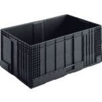 Stackable plastic container or box VDA M-KLT 10642