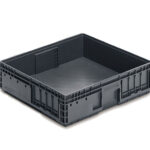 Stackable plastic container or box VDA M-KLT 6511