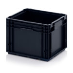 KLT impact resistant containers with closed base, 400x300x280 mm