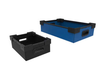 Akylux boxes with corners and U frame from polypropylene