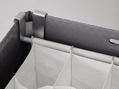 Separatoare textile pentru boxpaleţi, aprovizionate vertical