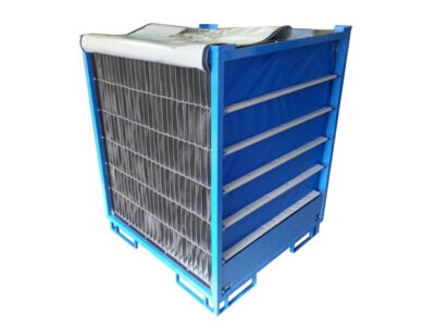 Textile pallet dividers, supplied horizontally