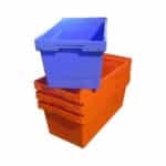 Nestable plastic container NS8432-5401